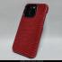 Красный чехол из натуральной кожи для iPhone 14 Pro
